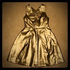 Metalic Gold Banana Republic dress